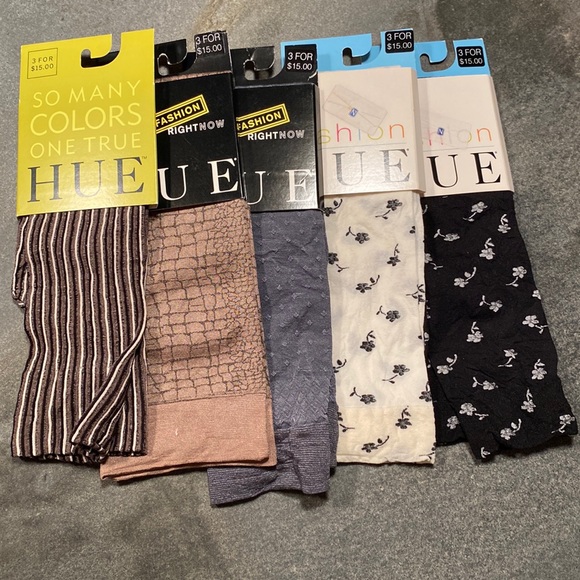 HUE Accessories New Hue Knee High Socks 5 Pairs Size 91 Poshmark